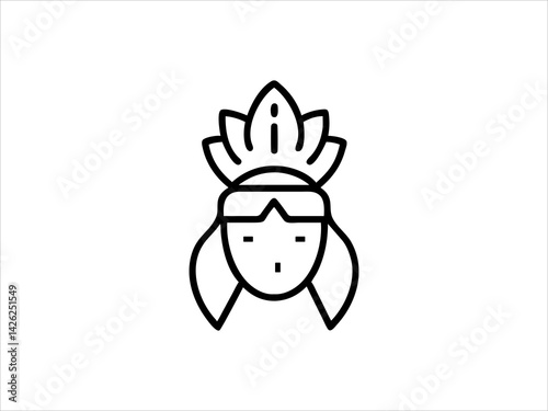 Simple Chef Icon Silhouette
