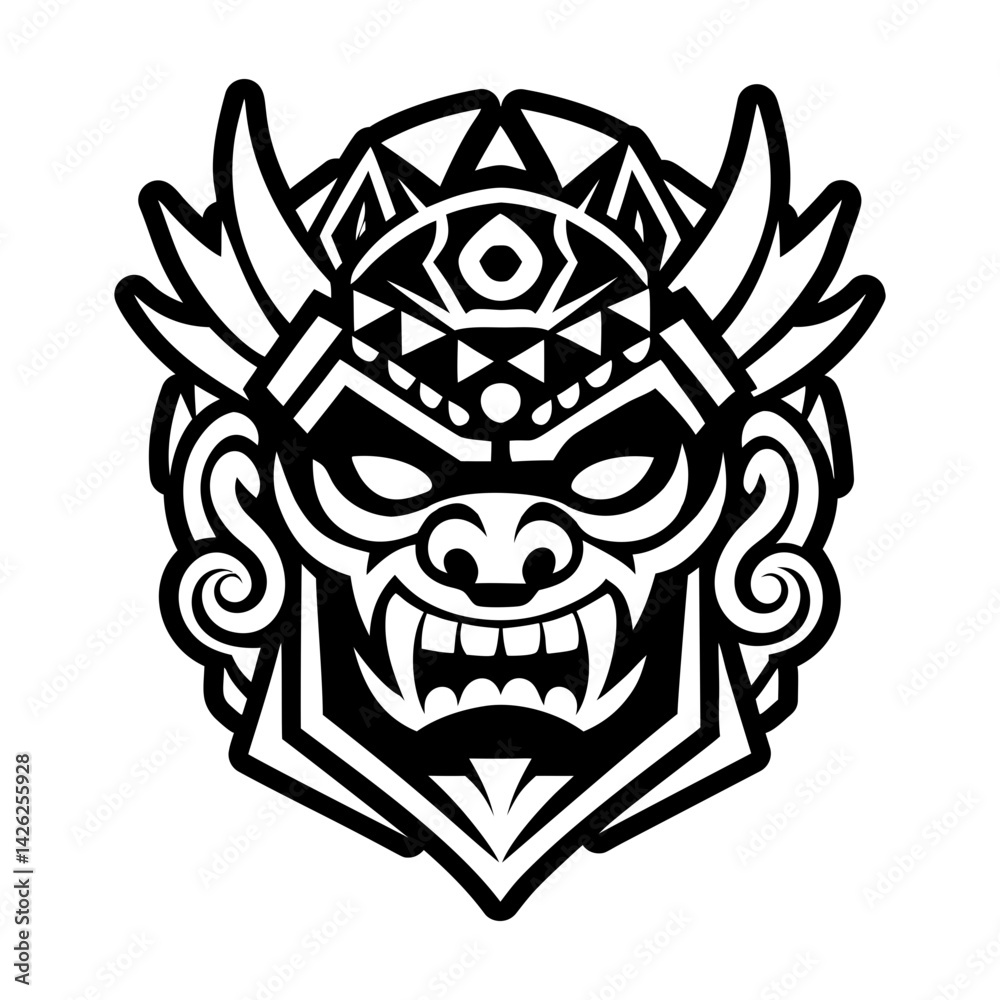 Obraz premium A solid style icon of lord mask symbol
