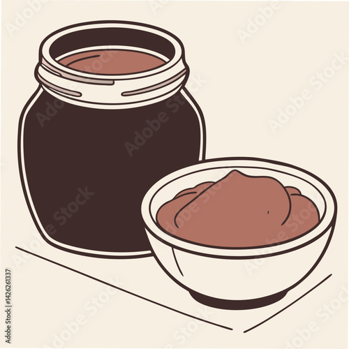 Miso Paste Vector Art for Graphic Designers