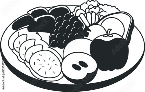 Nutrition Vector Illustrations for Healthy Lifestyle