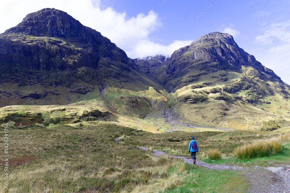Fototapeta premium In the valley of The Three Sisters, Glencoe.