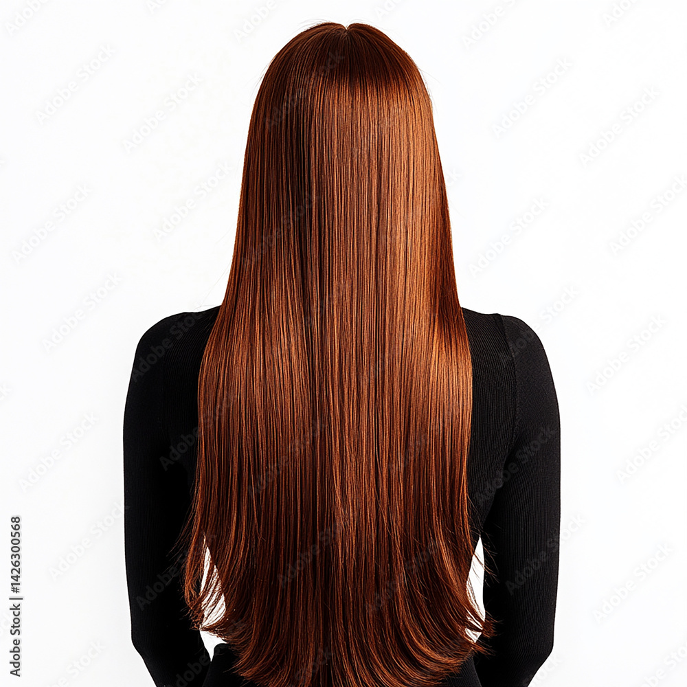 Naklejka premium Beauty girl with beautiful hair, hair styling