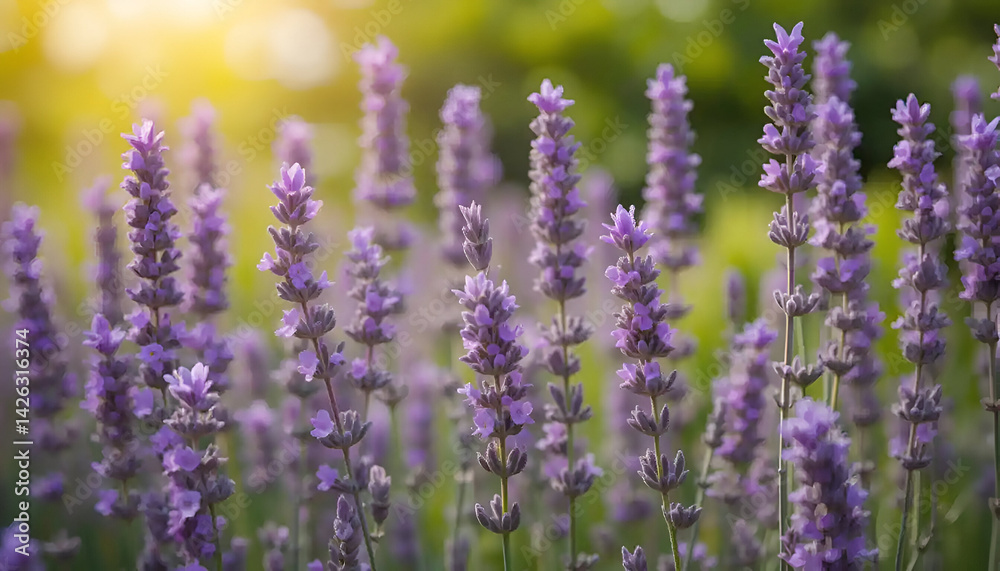 Naklejka premium lavender field in provence france