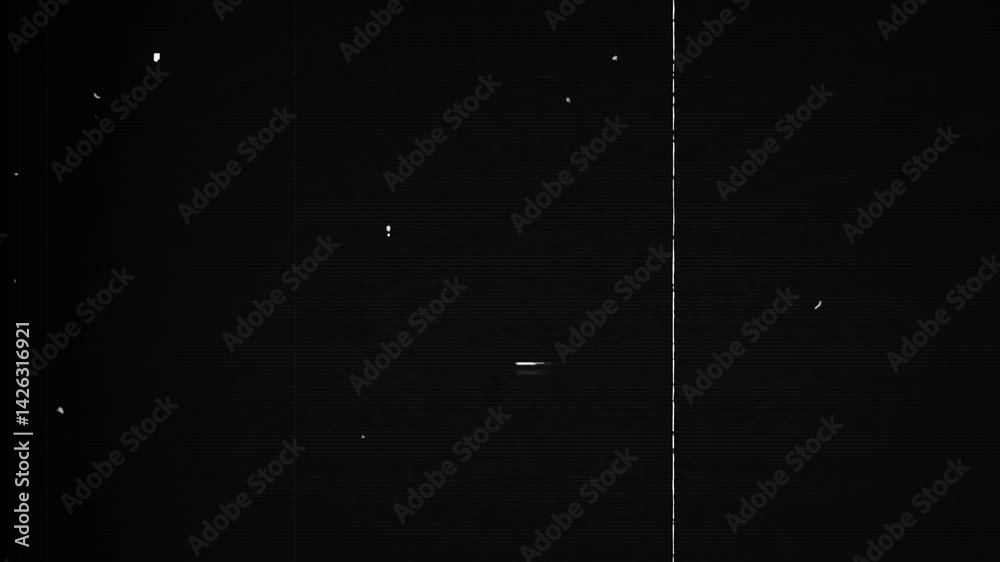 Noise Dust Scratches Cinematic Film Texture, Video Effect.