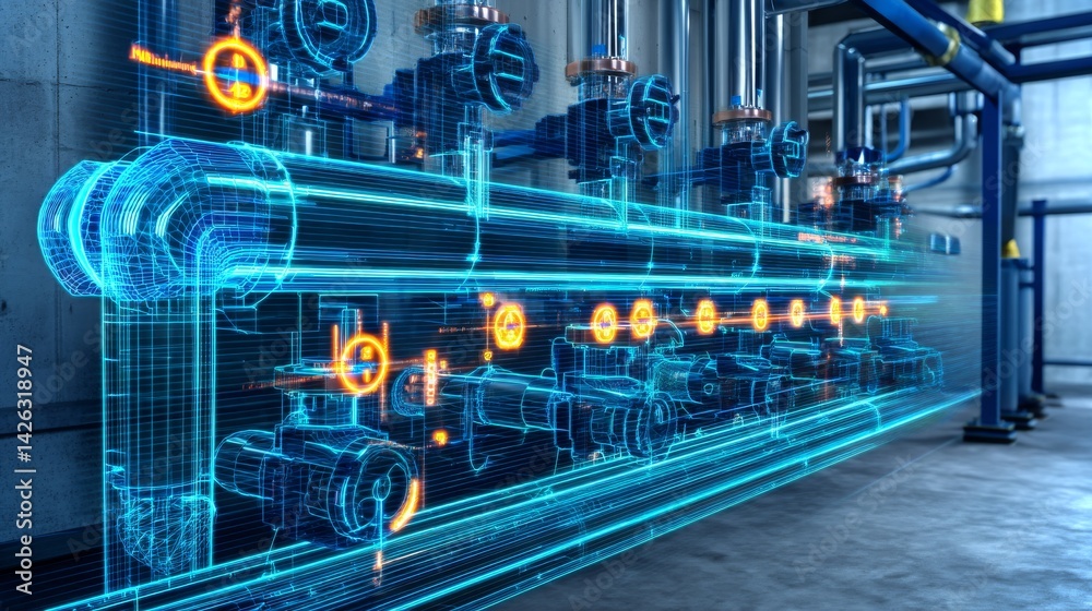 Innovative holographic reactor safety system visualization enhances manufacturing processes