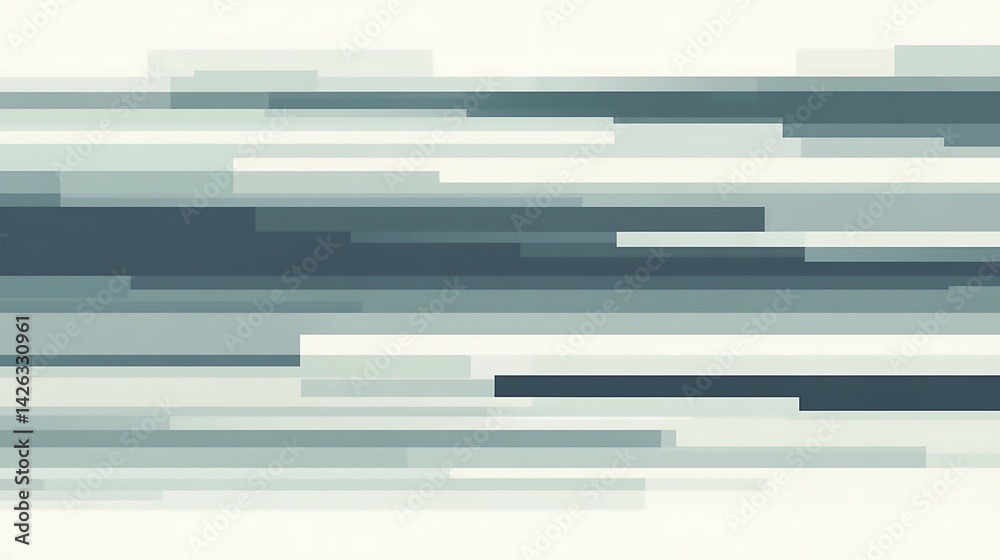 Abstract Gray Horizontal Stripes.