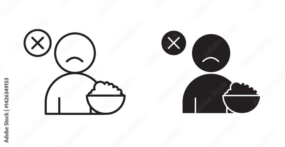 Lack of appetite icon Lack of appetite icon