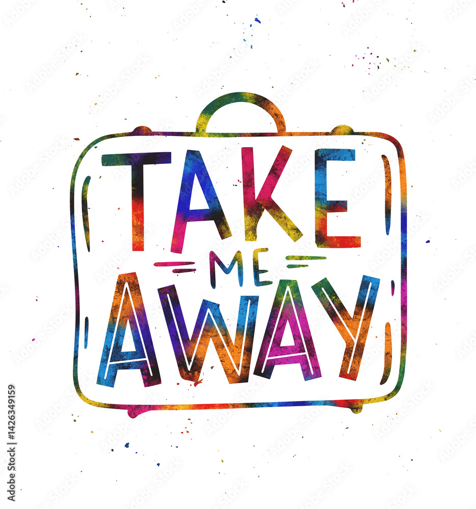 Beautiful good morning lettering Take me away