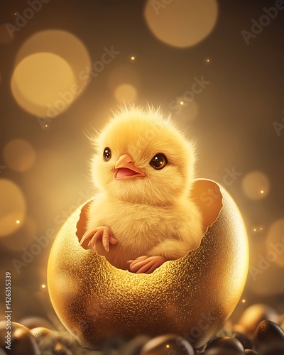 baby chick in egg