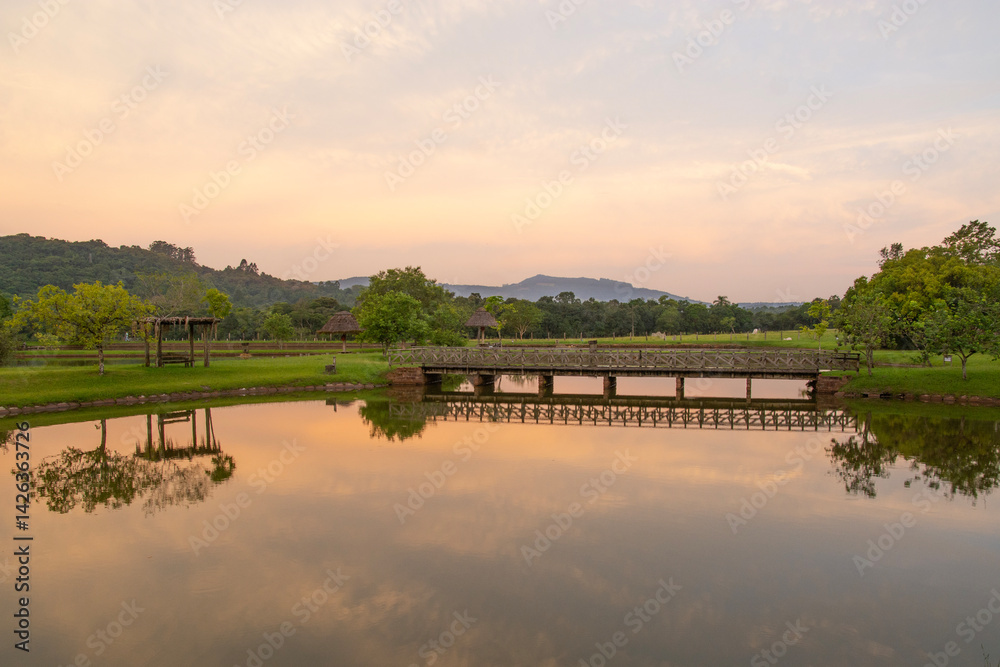 Fototapeta premium Beautiful landscapes of the Brazilian Fazenda, Rio Grande do Sul, Brazil