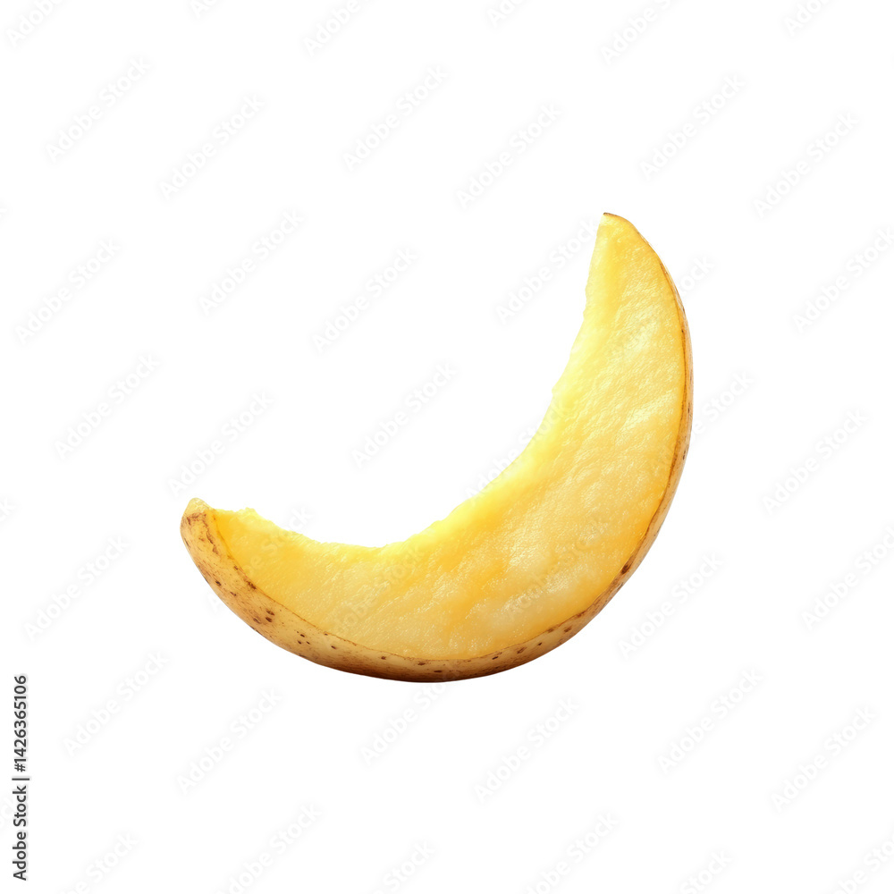 Single Slice of Juicy Yellow Cantaloupe Melon Isolated on Transparent Background Single Slice of Juicy Yellow Cantaloupe Melon Isolated on Transparent Background