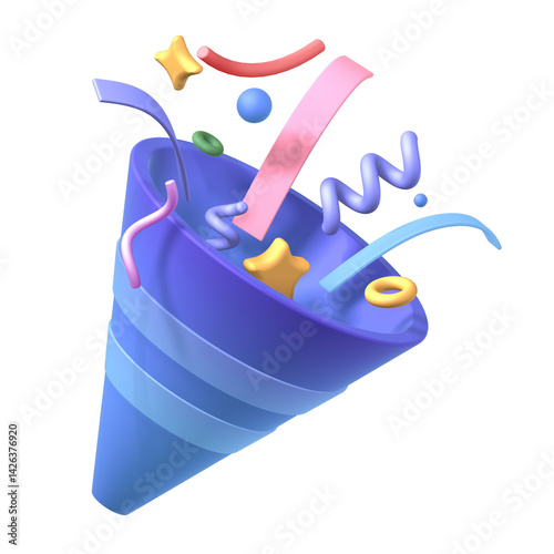 Festive firecracker 3d