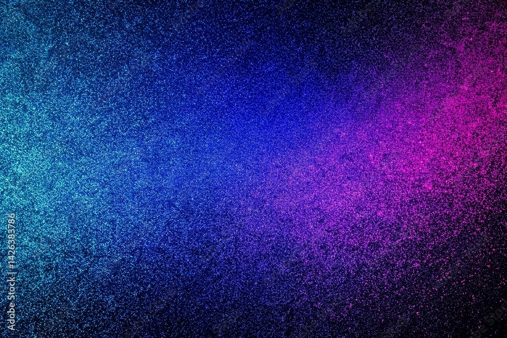 Abstract Gradient Background in Blue and Purple, noise texture effect, large banner copy space ,abstract noise texture banner