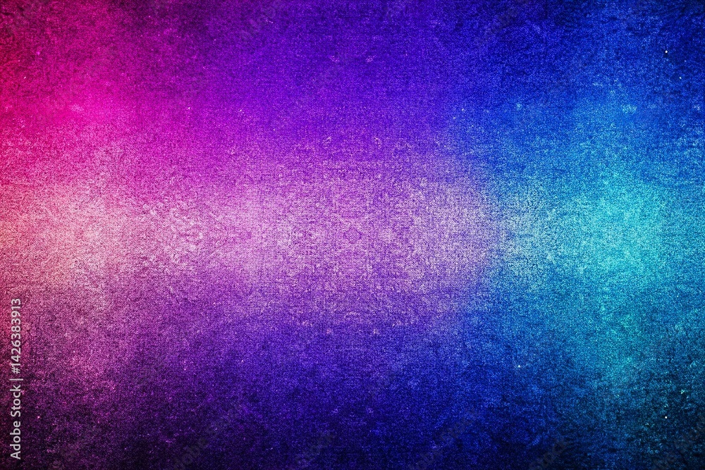 Gradient Background in Blue and Purple, noise texture effect, large banner copy space ,abstract noise texture banner