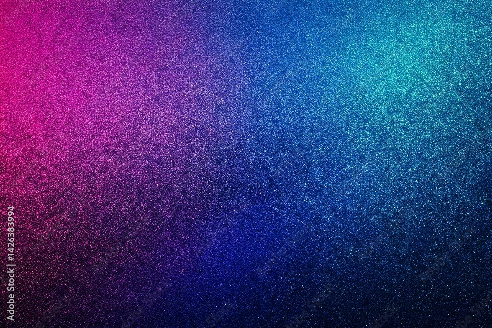 Gradient Background in Blue and Purple, noise texture effect, large banner copy space ,abstract noise texture banner