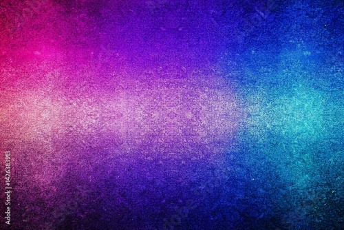Obraz na płótnie Gradient Background in Blue and Purple, noise texture effect, large banner copy space ,abstract noise texture banner w salonie