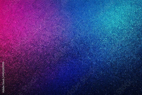 Obraz na płótnie Gradient Background in Blue and Purple, noise texture effect, large banner copy space ,abstract noise texture banner w salonie