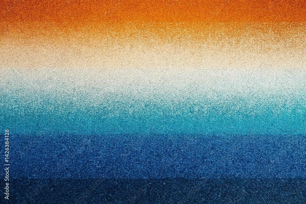 Abstract Gradient Background with Blue and Orange, noise texture effect, large banner copy space ,abstract noise texture banner