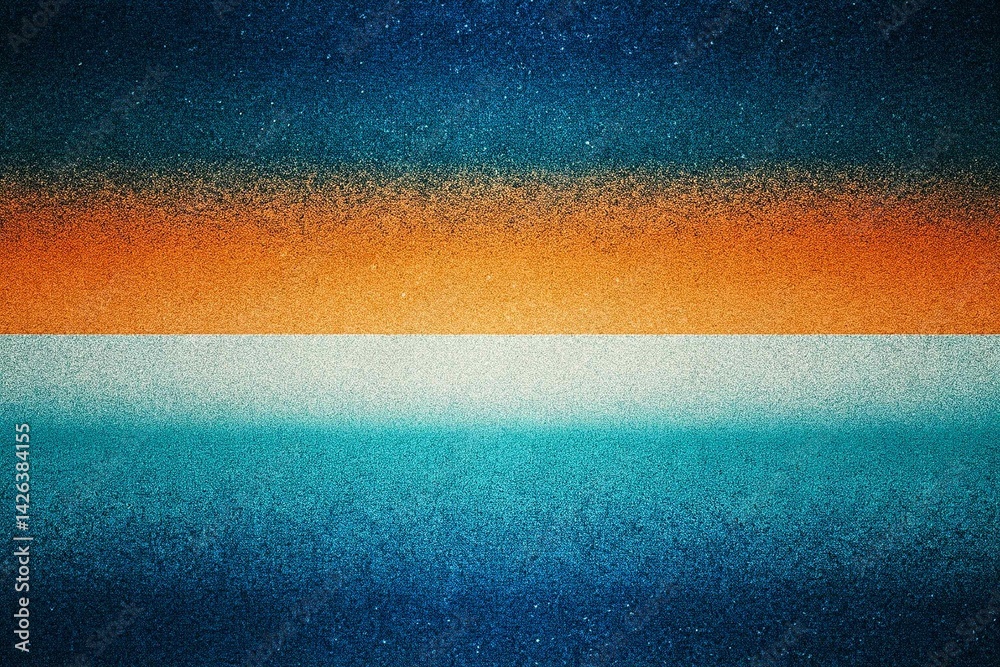 Abstract Gradient Background with Blue and Orange, noise texture effect, large banner copy space ,abstract noise texture banner