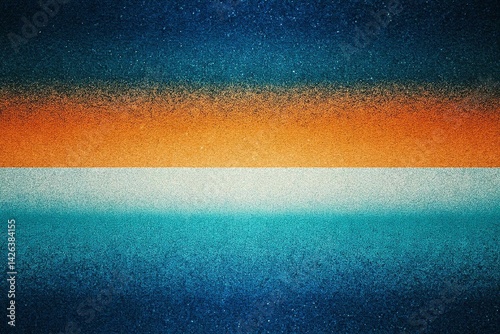 Obraz na płótnie Abstract Gradient Background with Blue and Orange, noise texture effect, large banner copy space ,abstract noise texture banner w salonie