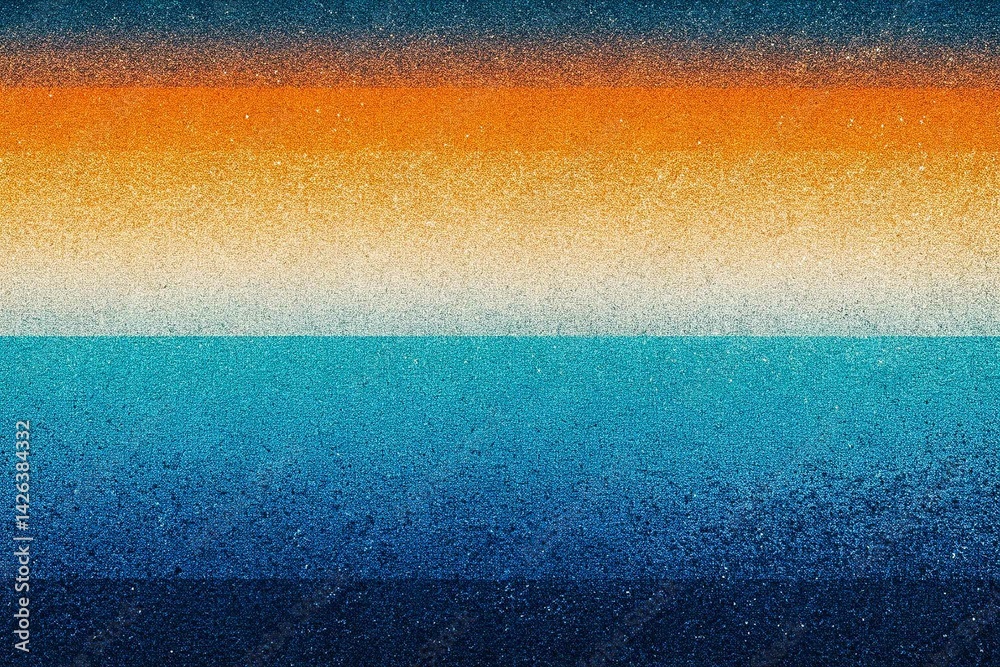 Abstract Gradient Background with Blue and Orange, noise texture effect, large banner copy space ,abstract noise texture banner