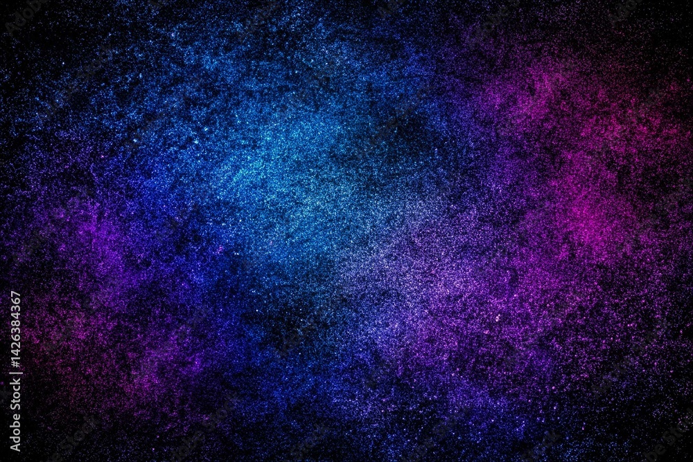 Abstract Blue and Purple Gradient Background, noise texture effect, large banner copy space ,abstract noise texture banner