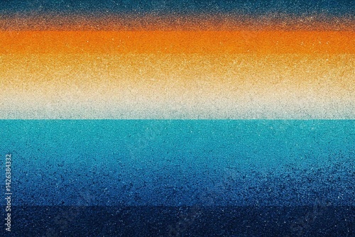 Obraz na płótnie Abstract Gradient Background with Blue and Orange, noise texture effect, large banner copy space ,abstract noise texture banner w salonie