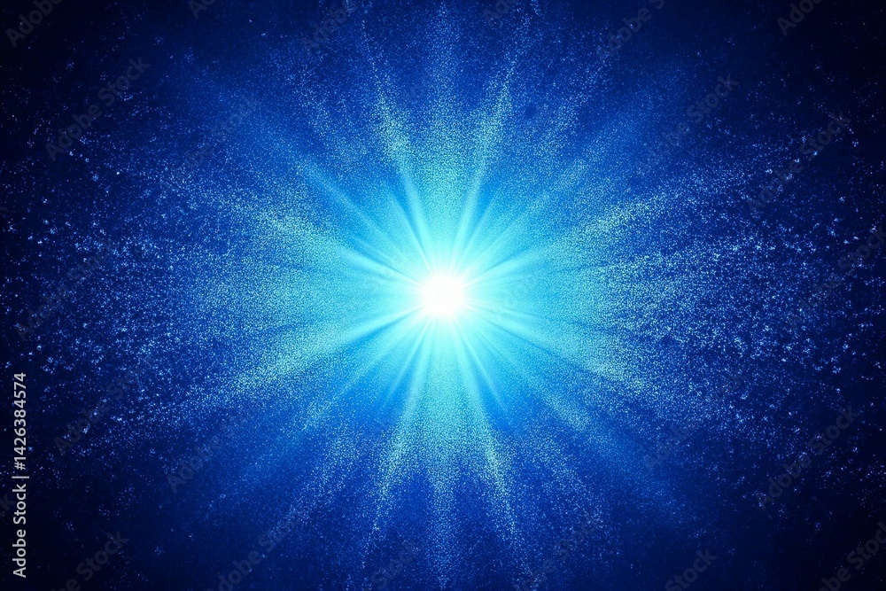 Abstract Blue Light Background, noise texture effect, large banner copy space ,abstract noise texture banner