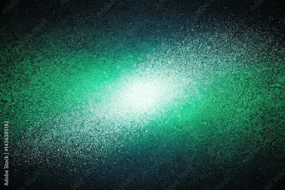 Abstract Green and Blue Gradient Background, noise texture effect, large banner copy space ,abstract noise texture banner
