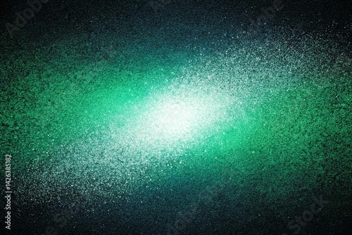 Obraz na płótnie Abstract Green and Blue Gradient Background, noise texture effect, large banner copy space ,abstract noise texture banner w salonie