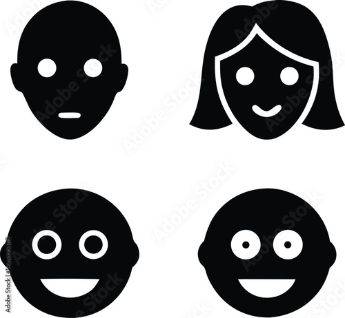 Hilarious Cartoon Eyes and Funny Facial Icons, Set of Goofy Cartoon Faces and Expressions, Funny Cartoon Eyes and Faces , Whimsical Cartoon Eyes and Face Elements, smile, emotion, wow, happy reaction.