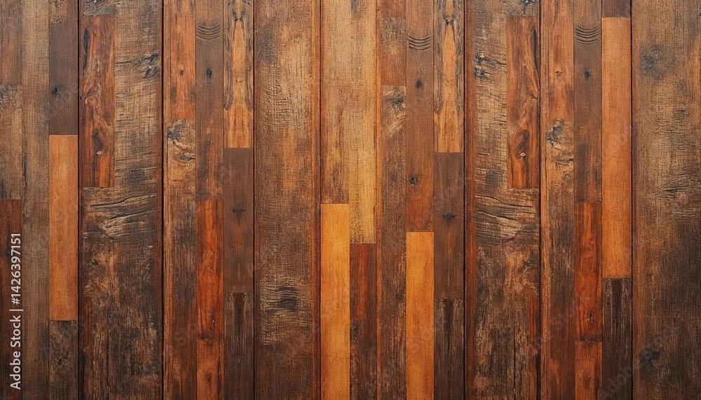 Rustic wooden panel background with warm tones for décor Rustic wooden panel background with warm tones for décor