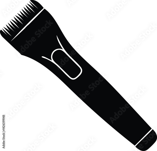 hair trimmer silhouette vector illustrstion