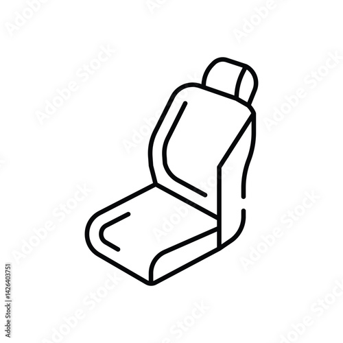 Car Seat Vector icon