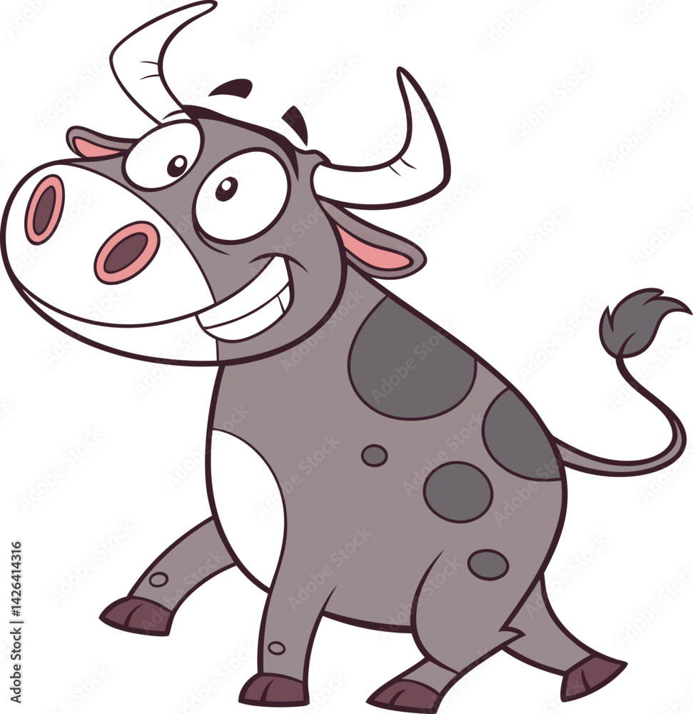 Fototapeta premium funny cow cartoon
