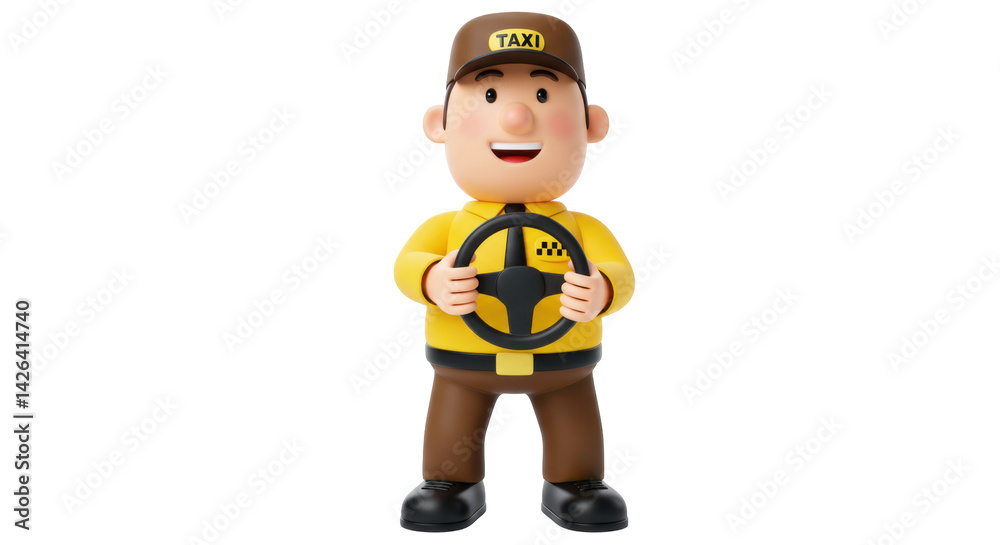 Cartoon construction site surveyor with helmet Cartoon construction site surveyor with helmet