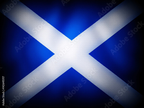 Flag, Scotland, St. Andrew's Cross, blue, white, diagonal, cross, saltire, national, symbol, pride, heritage, history, culture, identity, unity, background, texture, fabric, cloth, banner, emblem, Chr