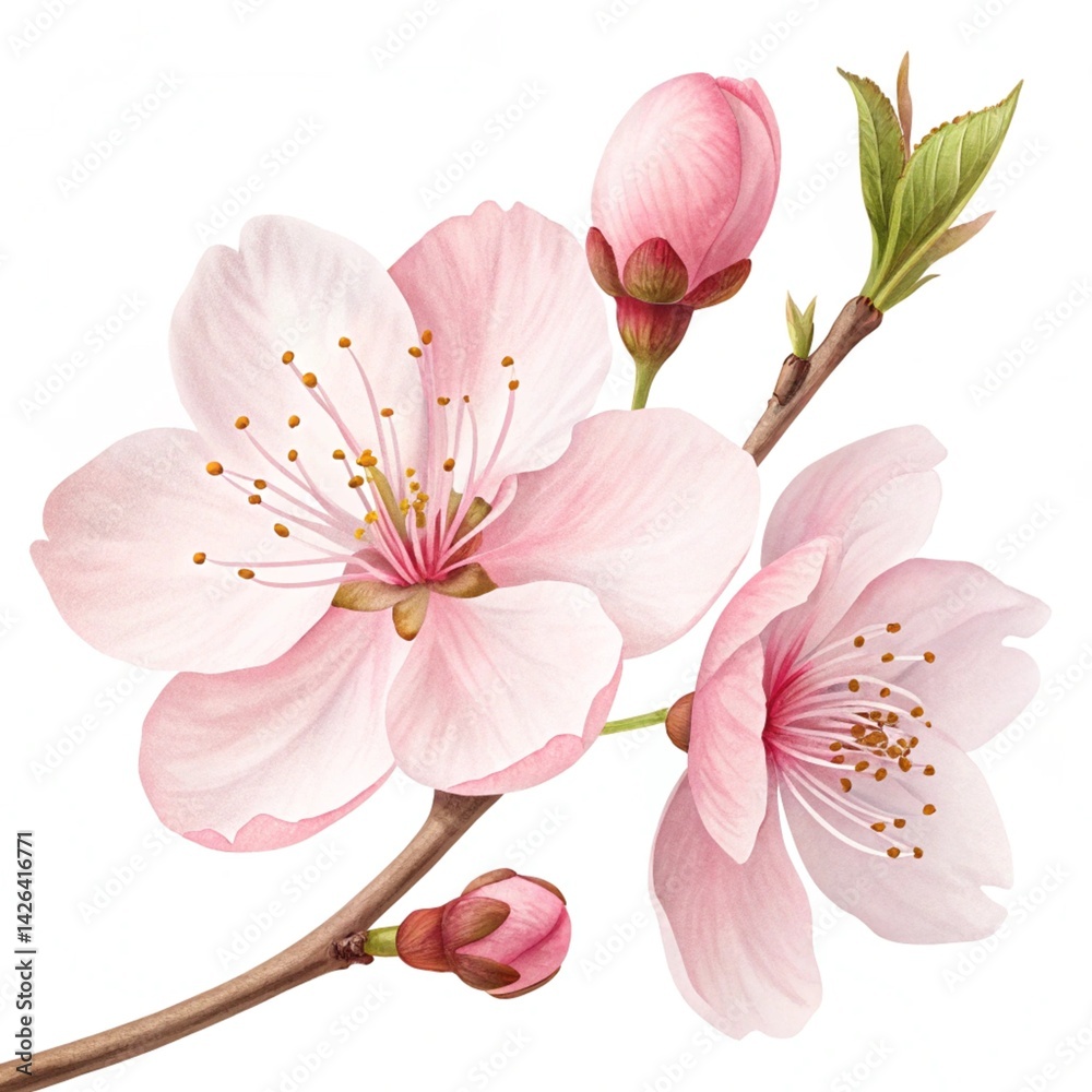 Obraz premium pink orchid isolated on white