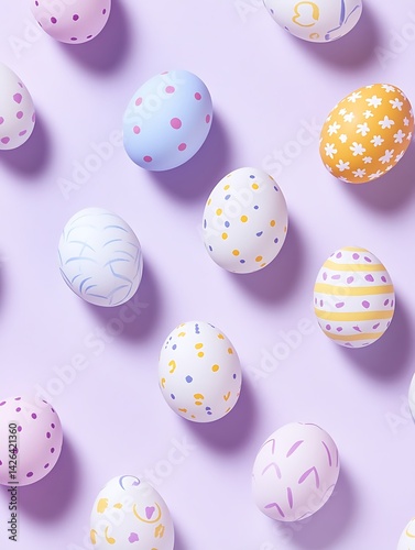 set of easter eggs
