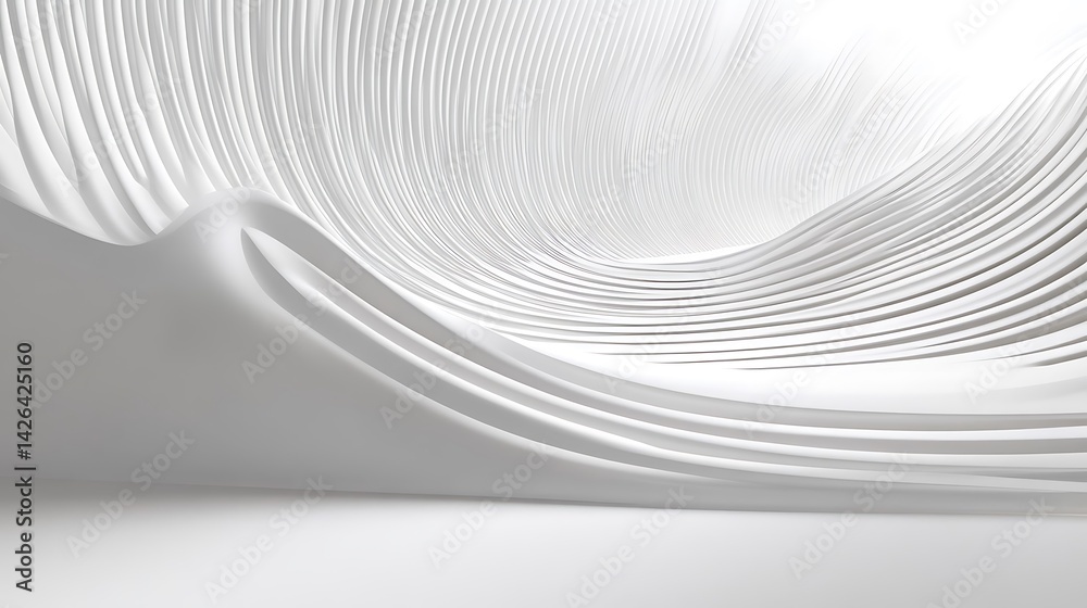 Abstract White Architectural Design. Abstract White Architectural Design.
