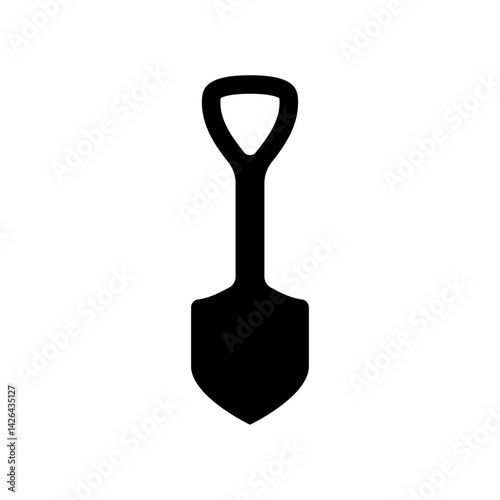 Garden Shovel icon isolated on white background.