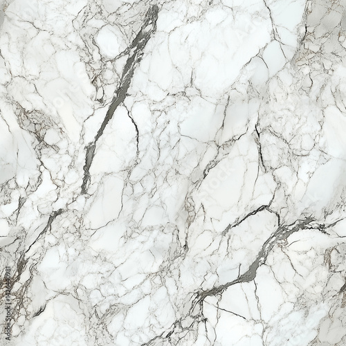 Obraz na płótnie Elegant white marble surface with subtle gray veining suitable for interior design projects w salonie