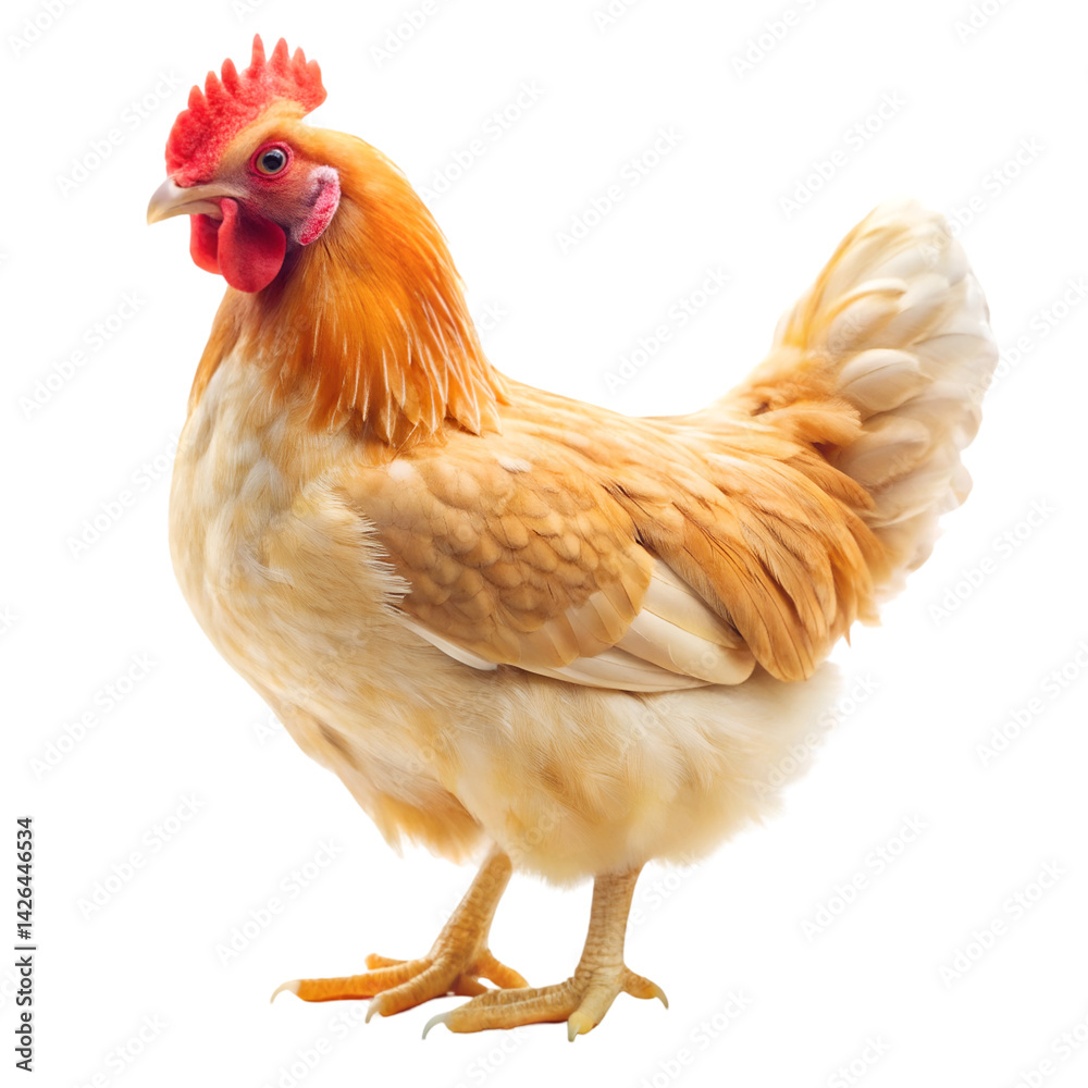 Fototapeta premium Chicken isolated on white background