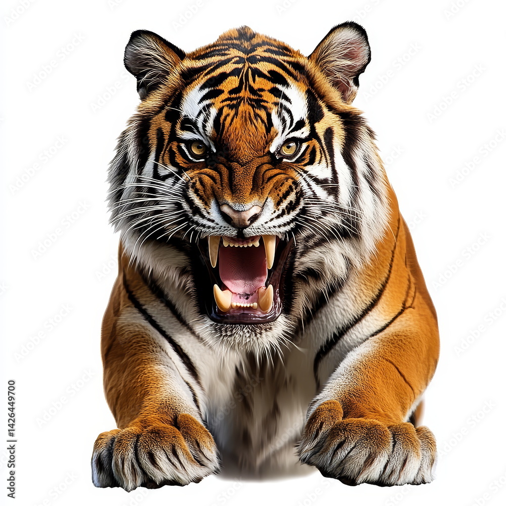 Obraz premium Ferocious Tiger Portrait Close-up