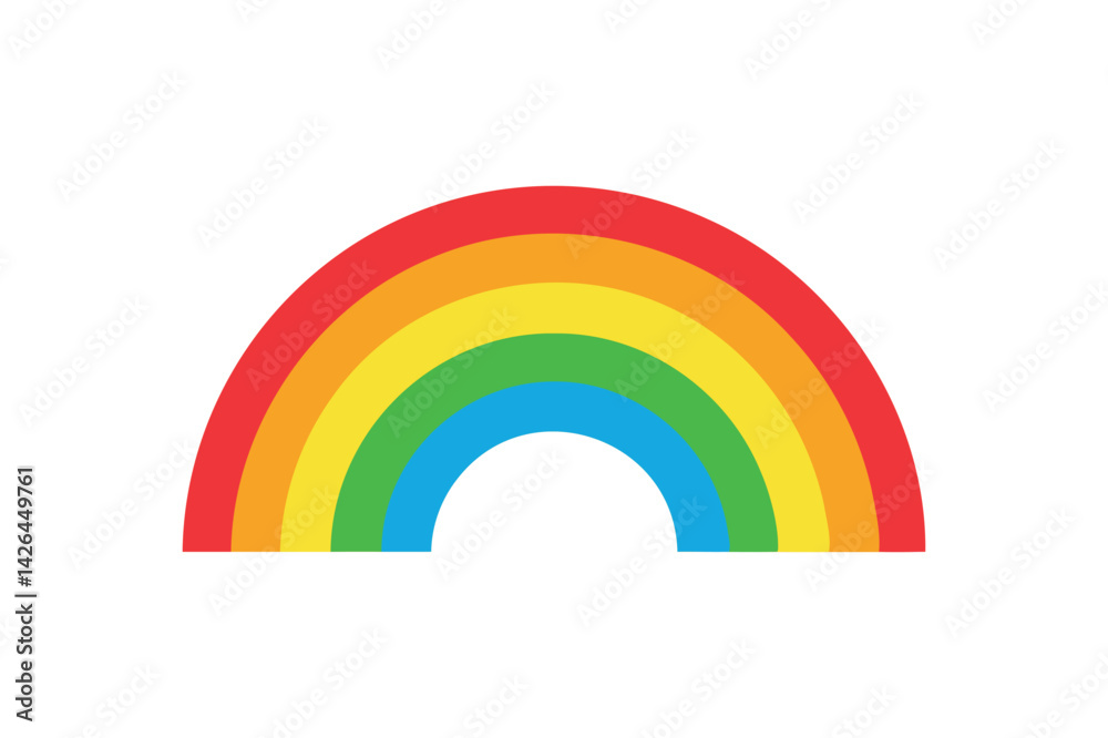 Obraz premium Rainbow icon vector