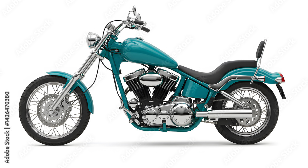 Obraz premium motorcycle isolated on white background