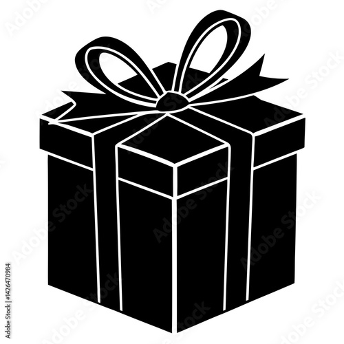 Gift box or coupon with white background 
