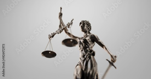 Legal Concept: Lady Justice as symbols of law and order