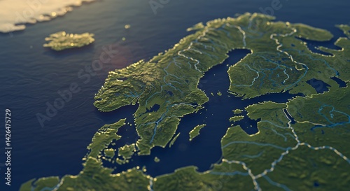 Europe Map Illustration