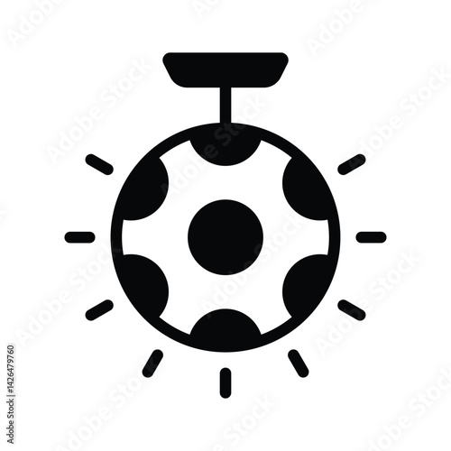 Latest glyph style icon showing hanging pinata ball